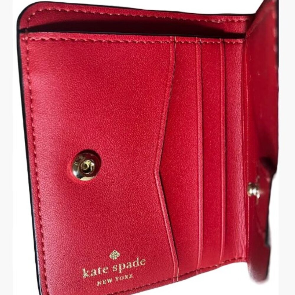 Kate Spade New York Staci Small Ladybug Zip Around Wallet NEW Without Tags - Picture 4 of 13